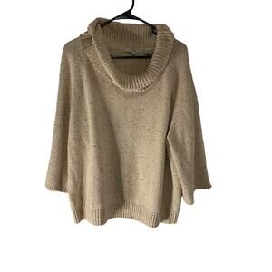 Pria Plus Size 2XL‎ Tan Speakled Cowl Neck Sweater